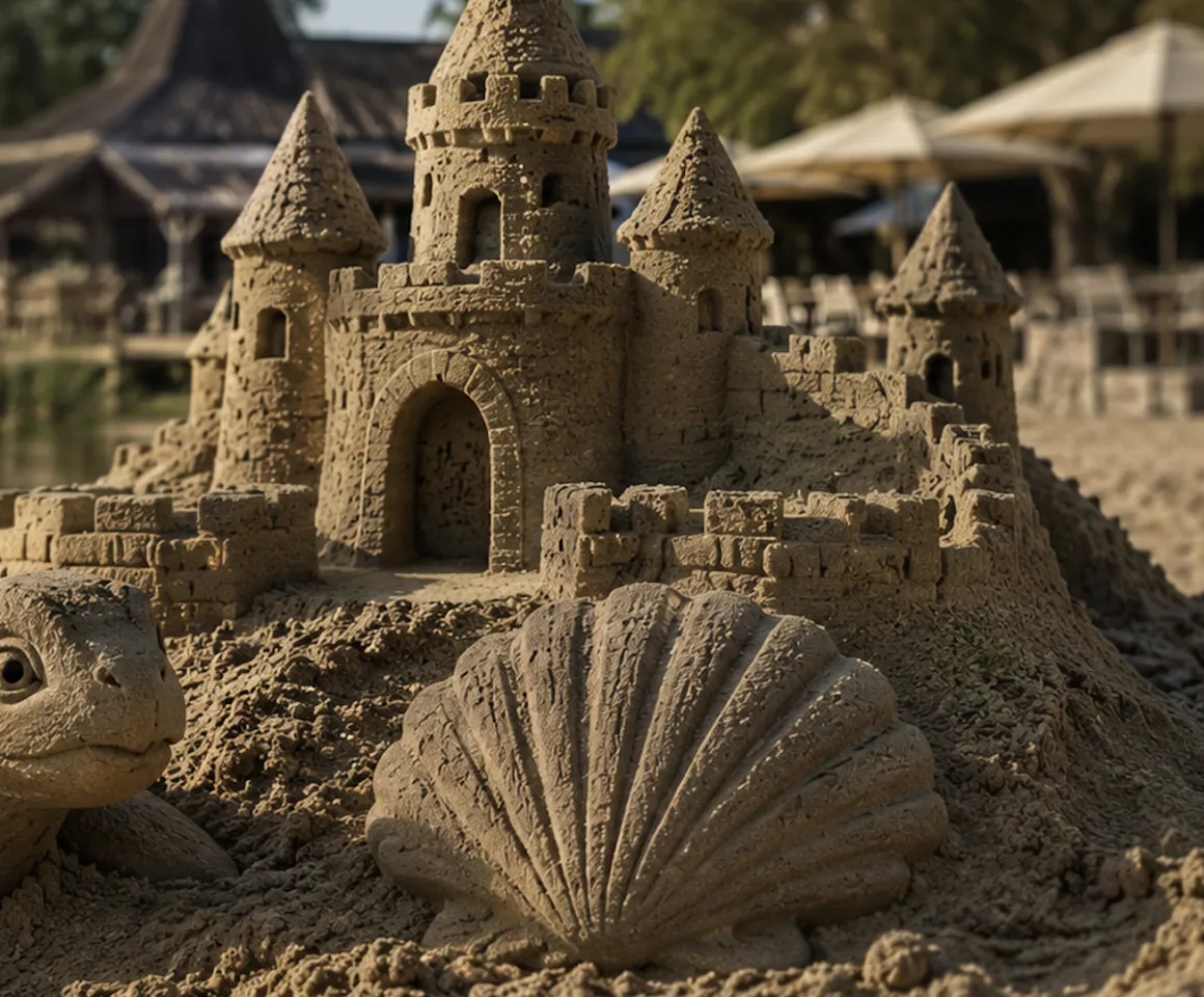 Zandsculptuur maken